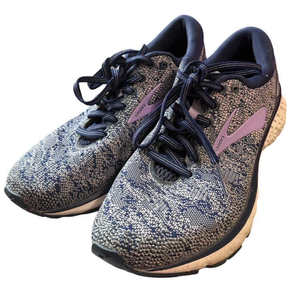Brooks Ghost 11 Running Shoes Navy Lavender Women’s Size 8